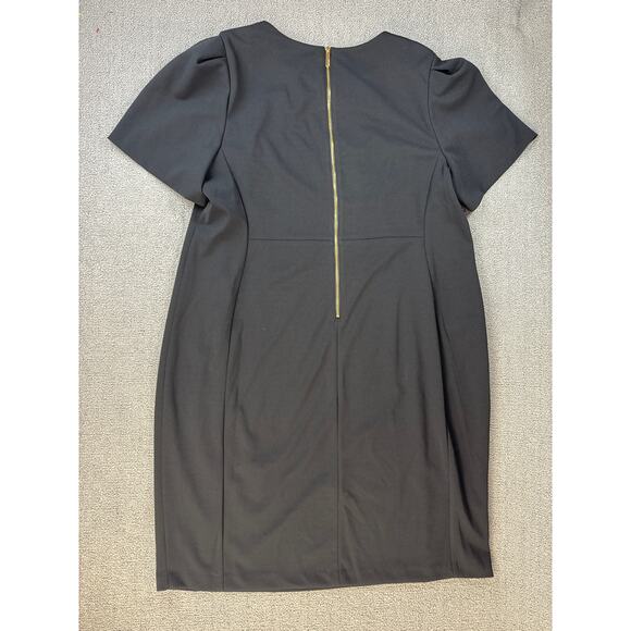 NWT Calvin Klein Dress Career Sheath Knee Length Cocktail Black Plus Size 22W - Picture 2 of 6
